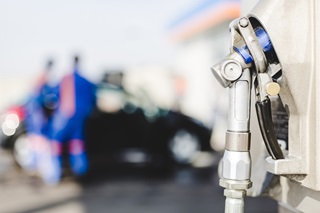 LPG Autogas pump at refuelling station