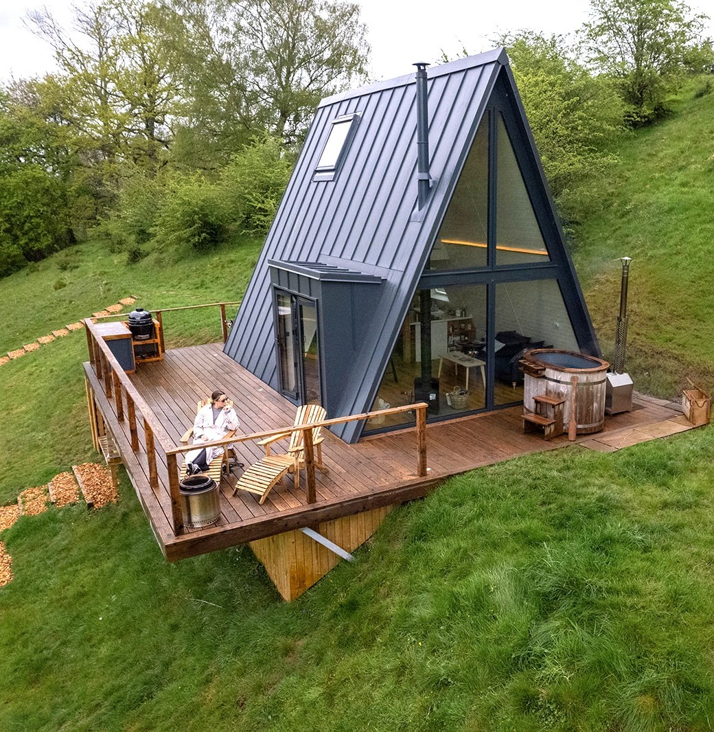 The fold cabin hut fuelled by Calor
