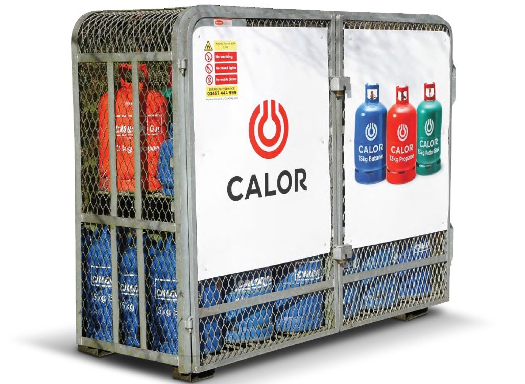 Calor gas cylinder retail cage