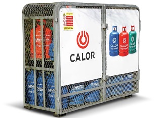 Calor gas cylinder retail cage